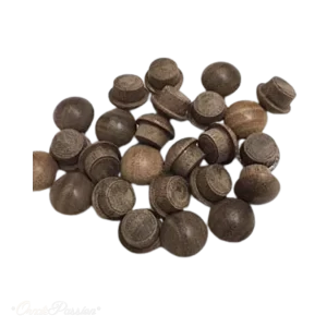 Walnut mushroom plug 12mm Pack of 50